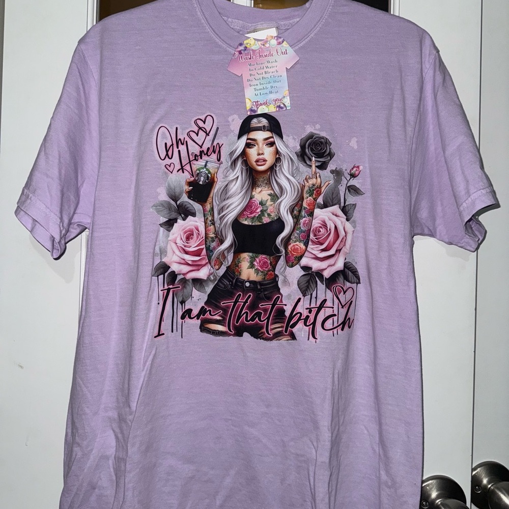 Comfort Colors Lavender Graphic Tee